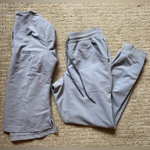 JAANUU scrub set grey